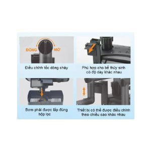 Máy lọc treo thành bể cá thủy sinh trên 60cm RS-940 MLTRS