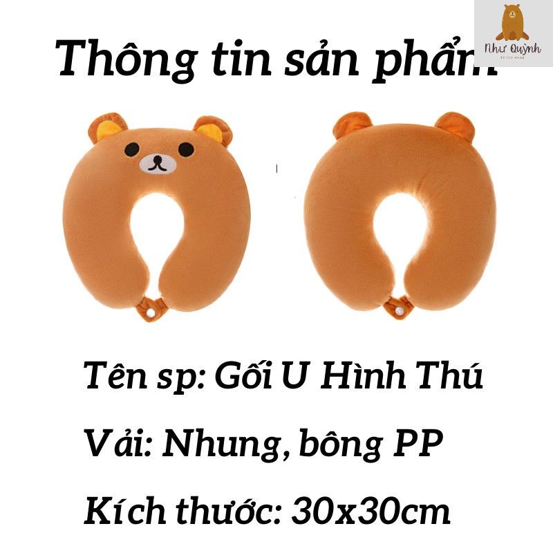 Gối Chữ U Kê Cổ, Gối Kê Cổ Chống Đau Mỏi Vai Gáy Văn Phòng, Đi Máy Bay, Du Lịch Nhiều Màu