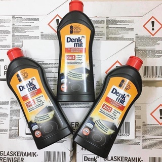 Dung dịch vệ sinh bếp DENKMIT 3 IN 1 nhập khẩu Đức 300ml, lau bếp từ, mặt kính