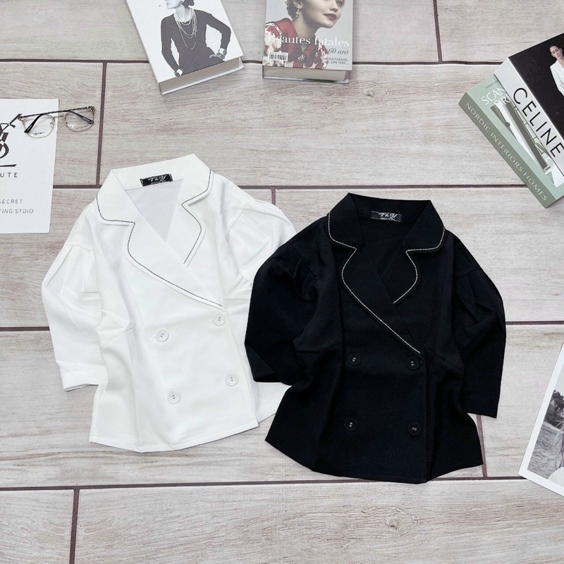 ÁO KIỂU THIẾT KẾ FORM NGẮN