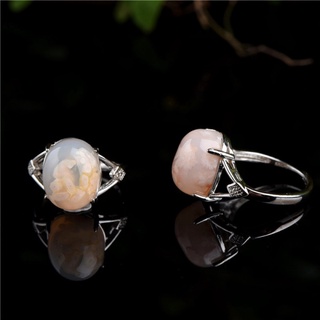 Natural Cherry Agate Color Rings
