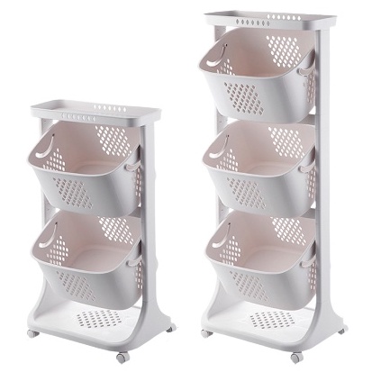 [Kệ thông minh] Kệ đựng đồ đa năng plastic 3 tầng có bánh xe loại cao cấp