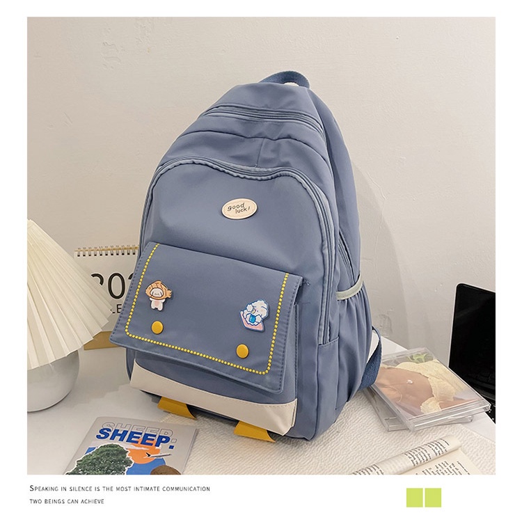 Ba Lô Mềm Mại In Họa Tiết Hoạt Hình Dễ Thương Phong Cách Nhật Bản Cho Nữ