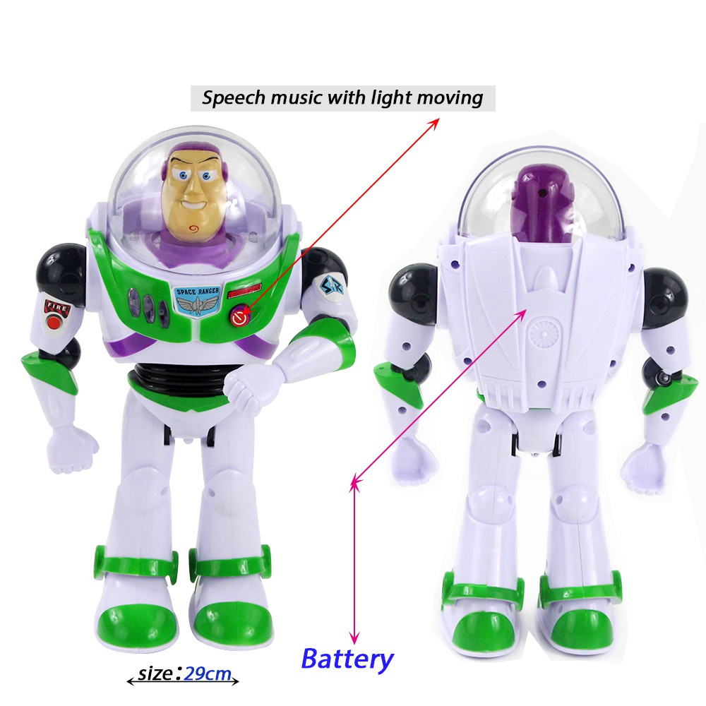 DISNEY Mô Hình Đồ Chơi Nhân Vật toy story buzz lightyear / Wing 28cm Phát Nhạc Trong Phim toy story