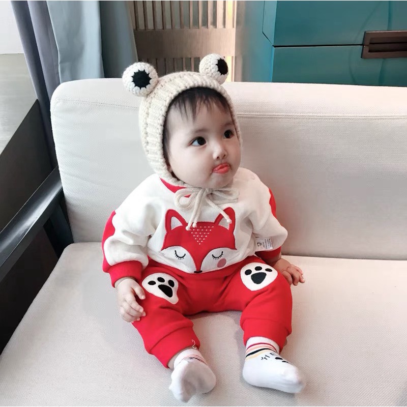 [Bé 8-27kg] Bộ Dài Tay Minky Mom Vải Cotton Thiết Kế Phối Màu Phù Hợp Cho Cả Bé Trai, Bé Gái Từ 0-5 Tuổi - Mã: TD-IN69