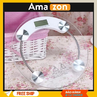 Cân điện tử sức khỏe, cân điện tử kính cường lực tròn tối đa 180kg