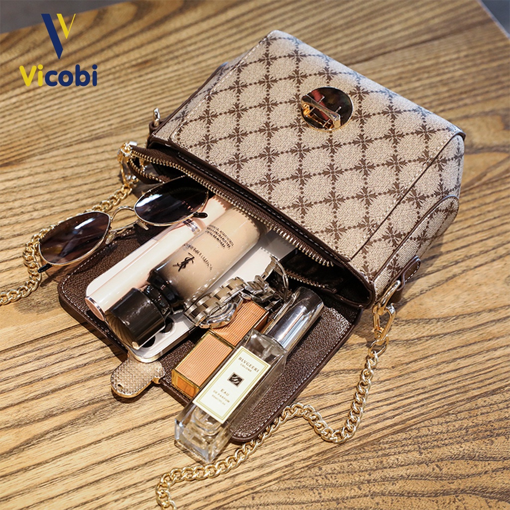Túi đeo chéo nữ Vicobi V11 Mila, thiết kế thanh lịch rất phù hợp đi chơi, du lịch, cafe, hẹn hò