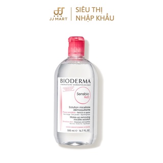 Nước tẩy trang bioderma crealine h2o nắp thường màu hồng 100ml- 500ml làm sạch da hiệu quả, cân bằng độ ẩm cho da