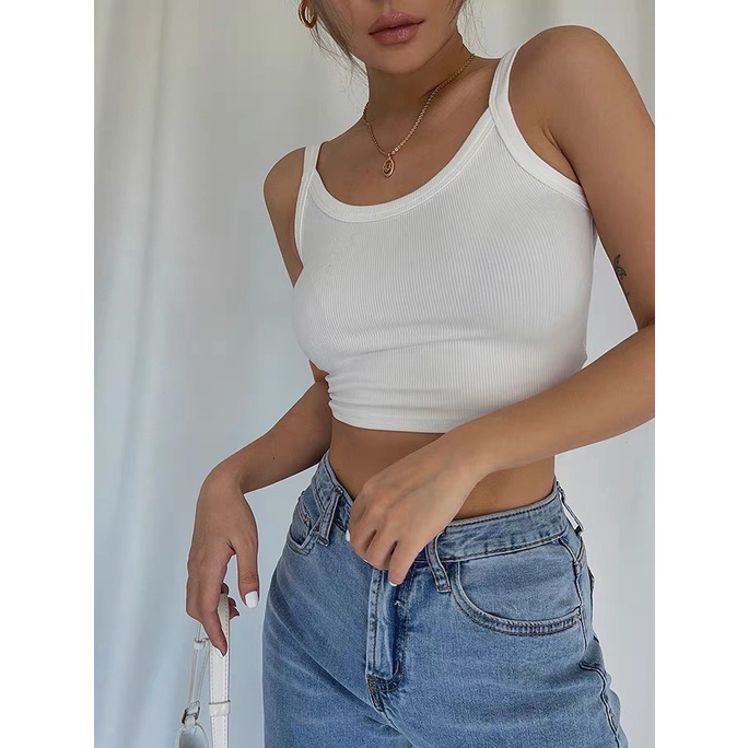 Áo Bra Hai Dây Hở Lưng ( Không Có Lót ) - Tharo Clothing - [AO60]