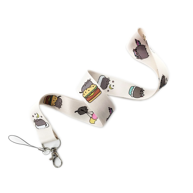 Dây Đeo Điện Thoại/Chìa Khóa/Thẻ ID Hình Mèo Pusheen Dễ Thương