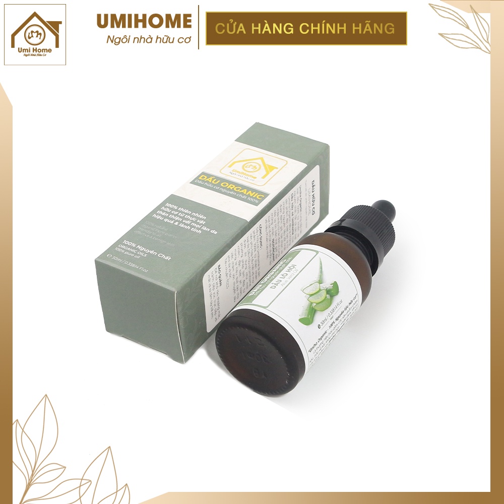 Dầu Lô Hội hữu cơ UMIHOME nguyên chất | Aloe Vera Oil 100% Organic 30ml