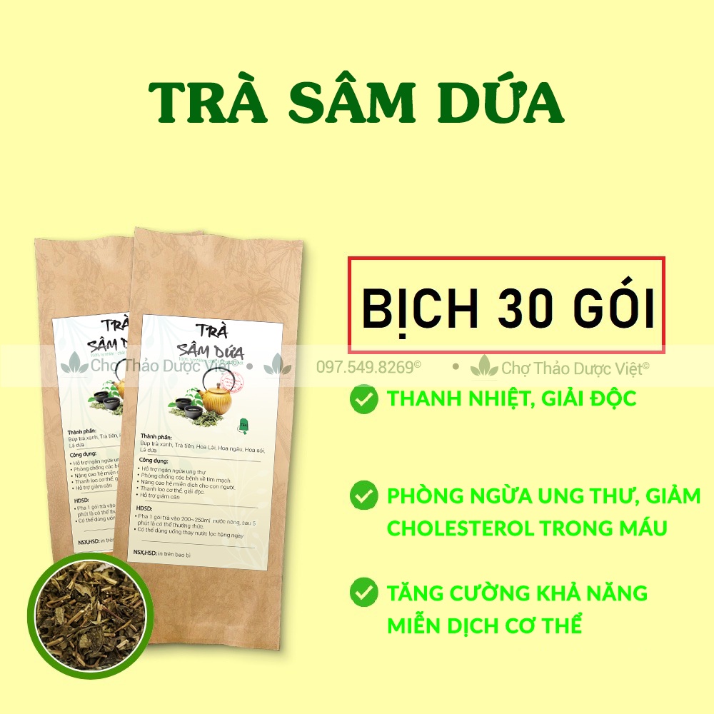 Trà sâm dứa túi lọc  - Chợ Thảo Dược Việt