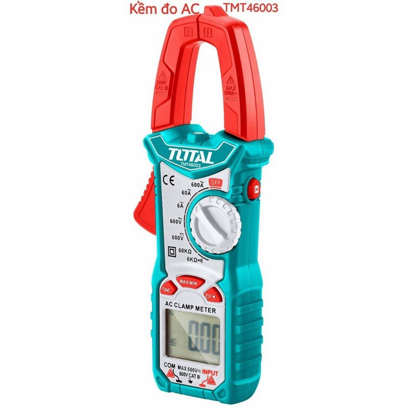 Ampe Kềm Đo AC Kỹ Thuật Số TOTAL / TMT46003