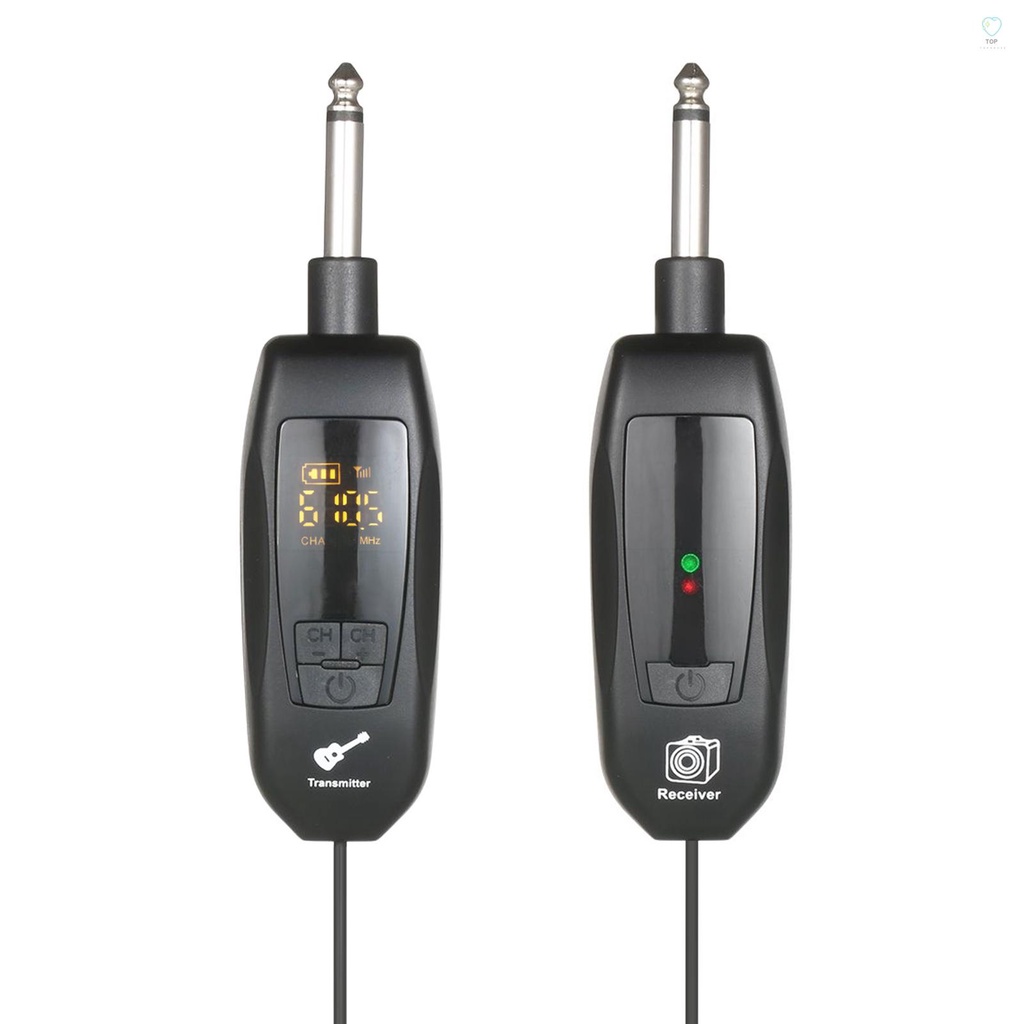 Bộ Thu Phát Không Dây UHF 6.35mm Tiêu Chuẩn Cho Đàn Guitar Điện/Bass/Bass