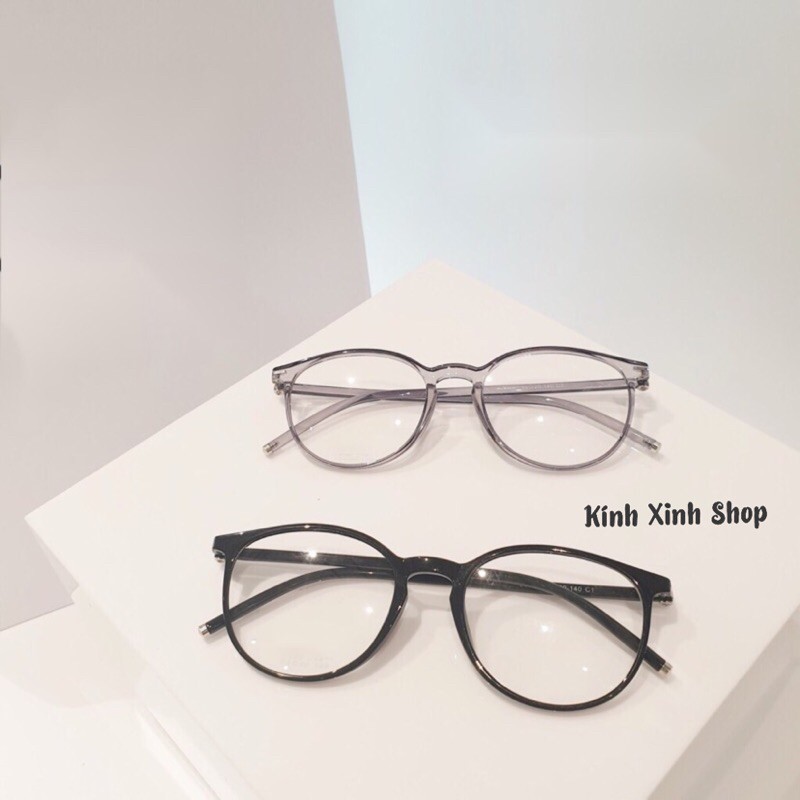 Kính mắt tròn gọng dẻo siêu nhẹ Hàn Quốc