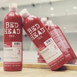 Bộ dầu gội xả Tigi Bed Head đỏ phục hồi cấp độ 3 750ml