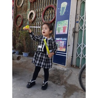 Quần tất len gân cho bé