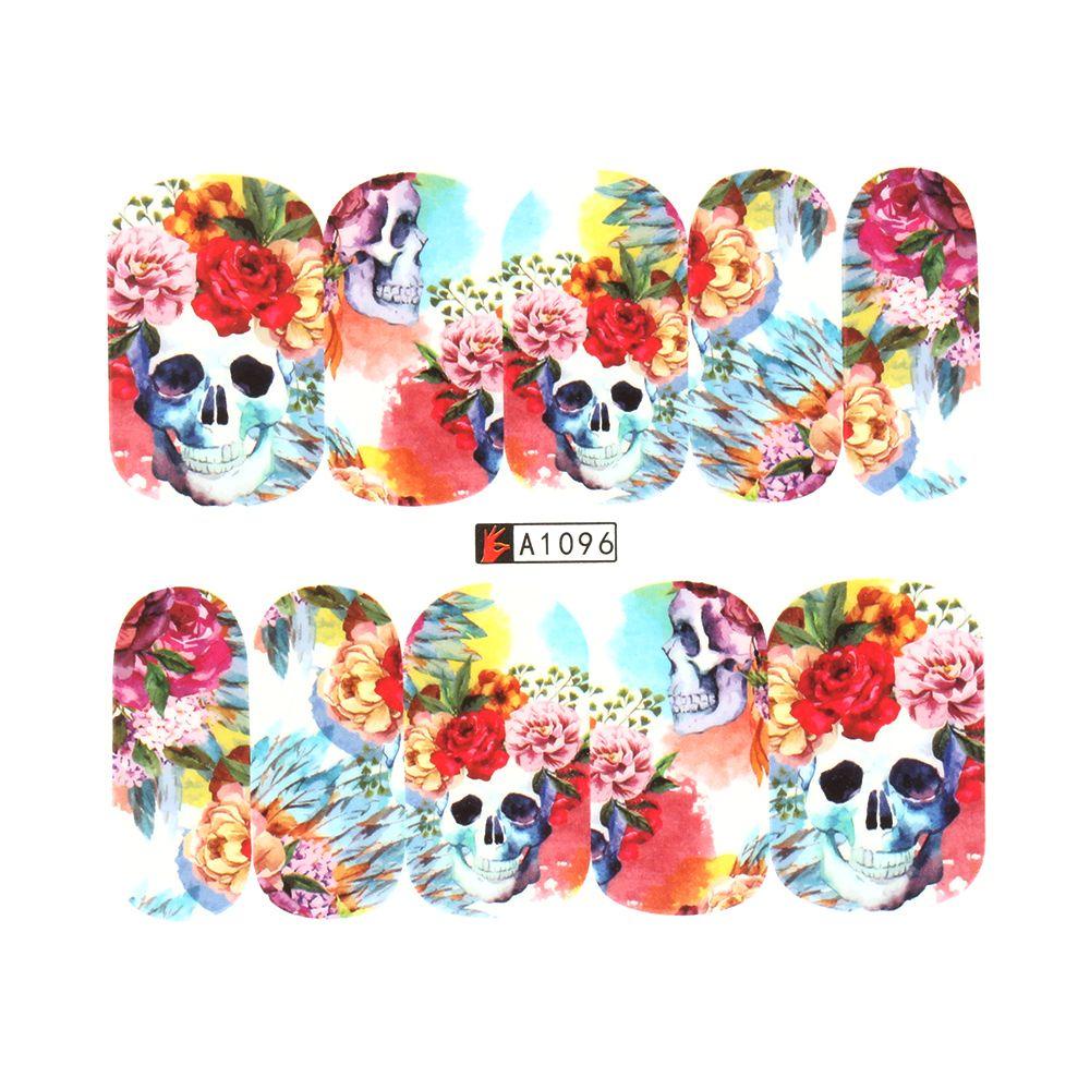 Set 48 Miếng Dán Trang Trí Móng Tay Họa Tiết Halloween Độc Đáo