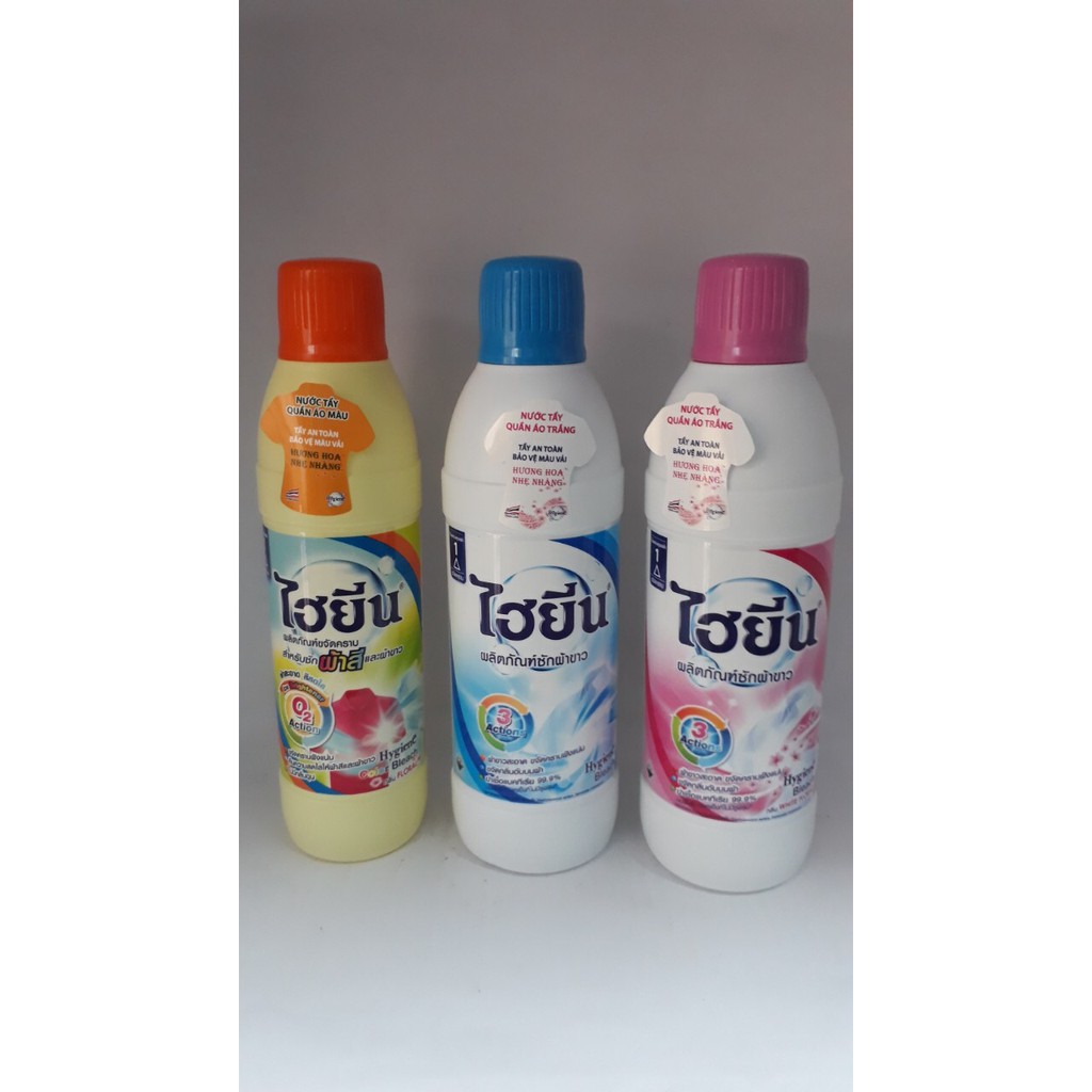 Nước tẩy quần áo trắng và màu Hygiene 250ml Thái Lan