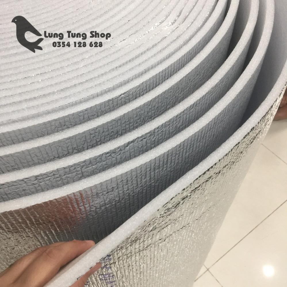 Xốp bạc cách nhiệt - Tấm pe foam tráng bạc loại dày 10 ly