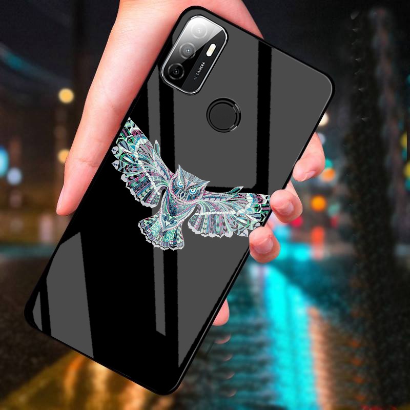 Ốp Lưng OPPO A53 mặt kính cường lực cao cấp thiết kế riêng