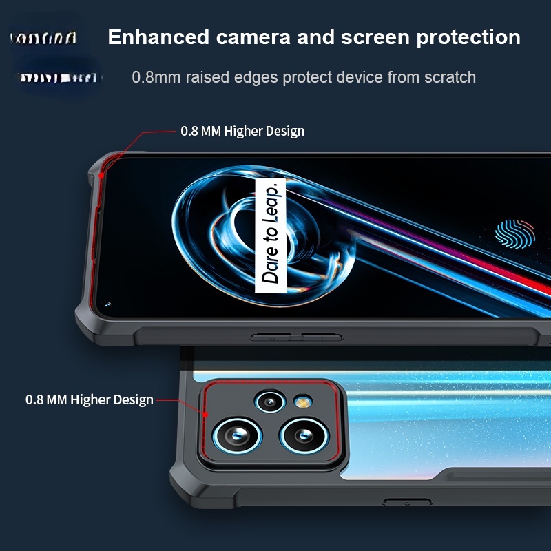 Realme Ốp Điện Thoại Trong Suốt Có Túi Khí Chống Sốc Cho Realmec51 c53 c33 c30 c30s c35 9i 8i Realme9 pro 9 pro plus