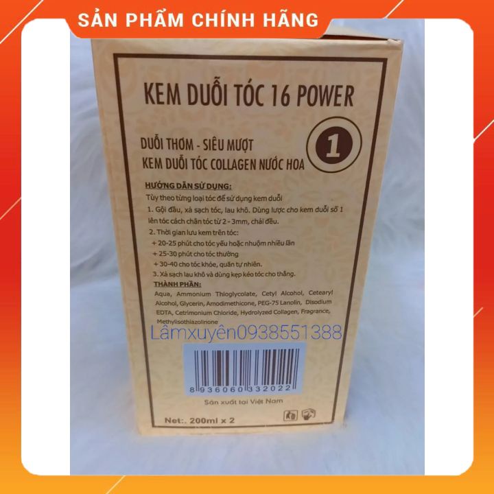 Kem duỗi tóc nhỏ tại nhà 16 power cao cấp chất lượng tốt