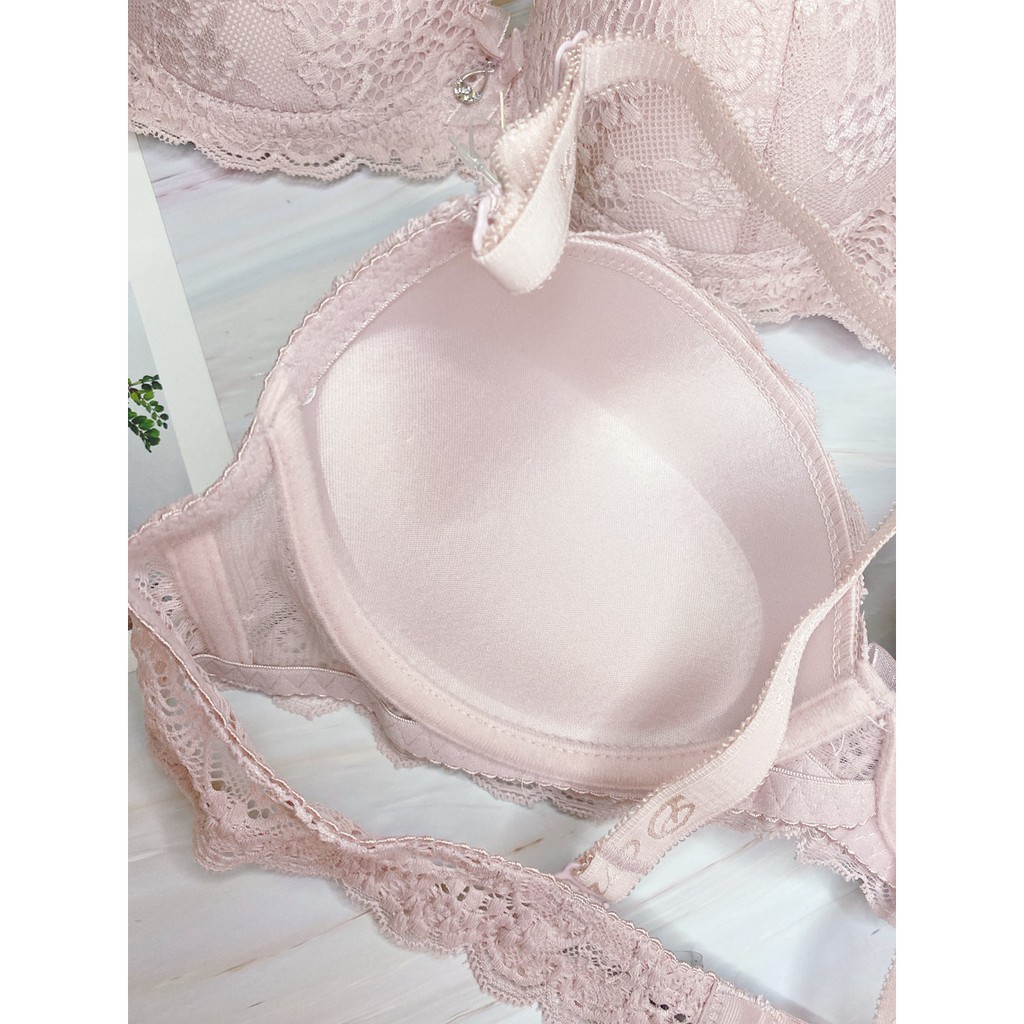 [size 36] Áo lót Su hoạ tiết dễ thương mút vừa Thông Hơi Nâng Ngực - Áo Ngực Thái Mút vừa siêu thoải mái-Kellywang