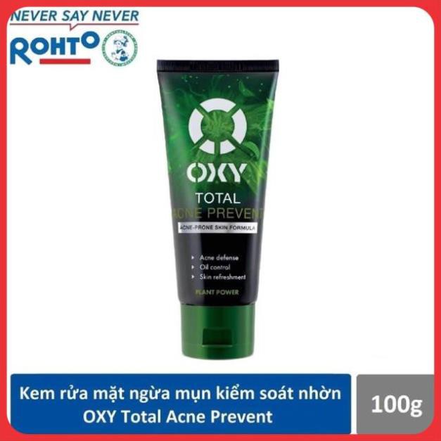OXY Total Acne Prevent - Kem rửa mặt ngừa mụn kiểm soát nhờn 100g
