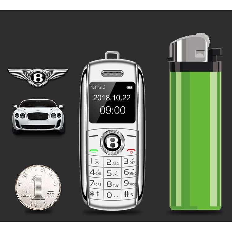 ( Tặng cáp sạc trị giá 100k ) Điện thoại bently bv8 siêu độc siêu nhỏ hot nhất thị trường