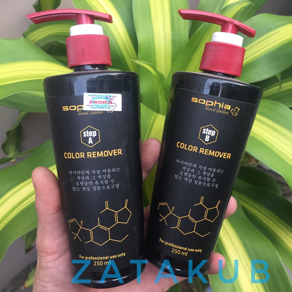 💖💖Dung dịch rửa màu Oxy kim loại Sophia Seoul Golden 250mlx2