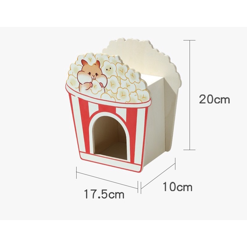 Nhà Gỗ Màu Tổng Hợp hàng nhập xinh xắn đẹp độc lạ cho Hamster