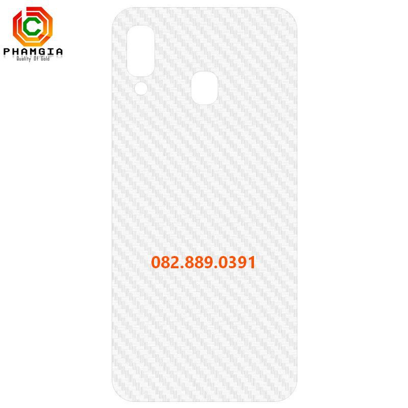Miếng dán mặt lưng skin carbon Samsung Galaxy A40/ A40s