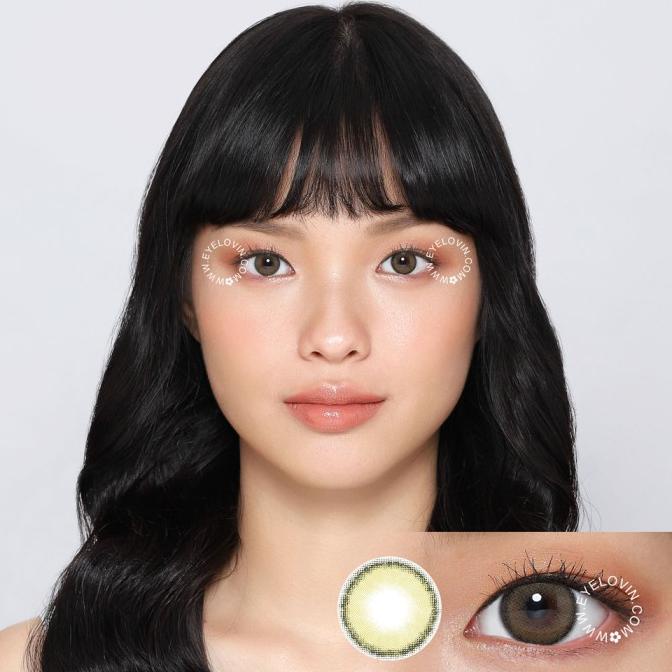 Kính Áp Tròng Màu Xanh Lá Cây Ô Liu Thần Tượng