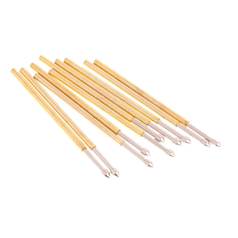 SEL♥100 Pcs Spring Test Probe Pogo Pin P100-E2 Dia 1.36mm Length 33.3mm