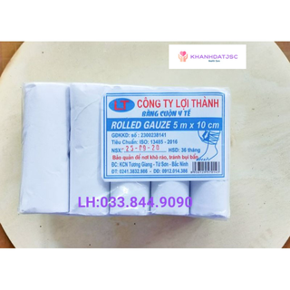 Combo 3 gói băng gạc cuộn y tế Lợi Thành hoặc Trường Mạnh ( 30 cuộn/ 3 gói)