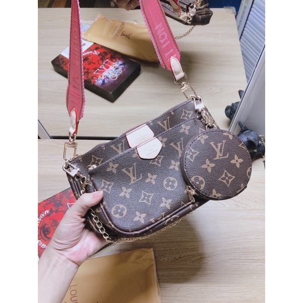 Túi Xách Set 3 món chi tiết lv  đeo chéo qc không box❣️Freeship❣️