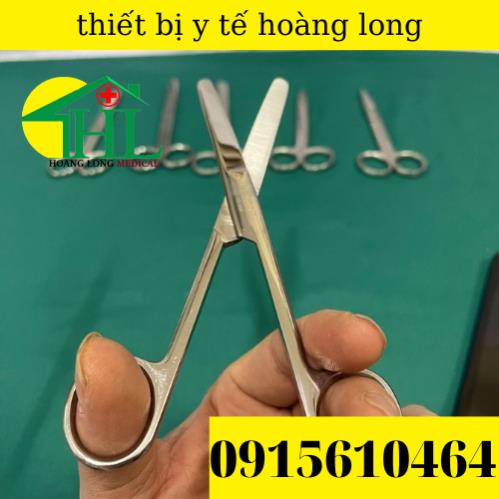[ Hàng Cao Cấp ] Kéo Y Tế Thẳng Hai Đầu Tù 16cm Parkistan - Kéo Cắt Thuốc 16cm