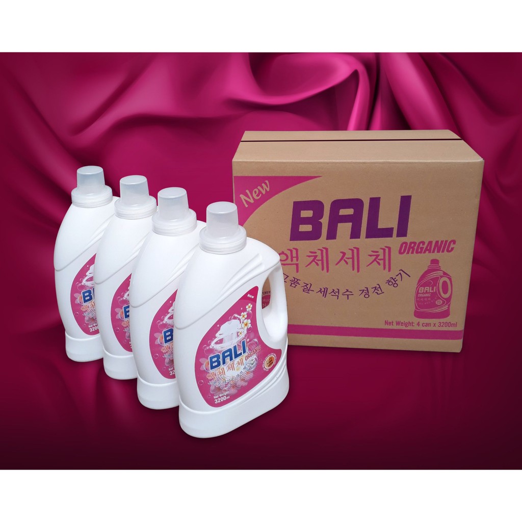 Nước Giặt Bali ORGANIC Hữu Cơ Chính Hãng Của Hàn Quốc 3.2Lít