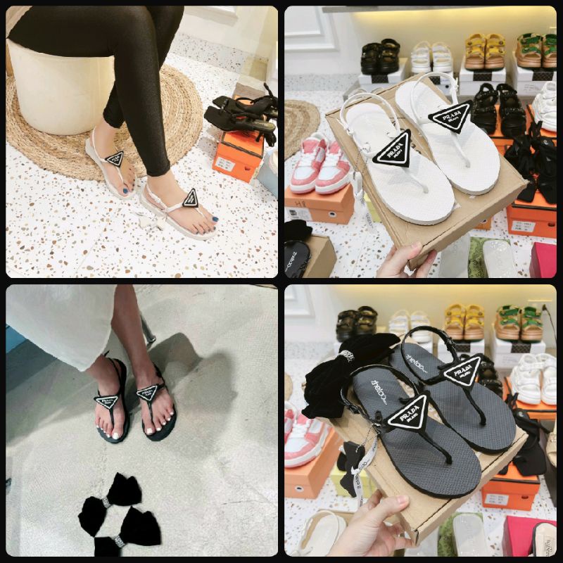 Giày sandal xỏ ngón Prada Fullbox
