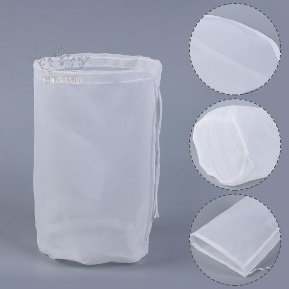 【FUNWD】Bag Mesh Filter Bags Nylon With Drawstring 11.81 X 17.71 In Aquarium Net
