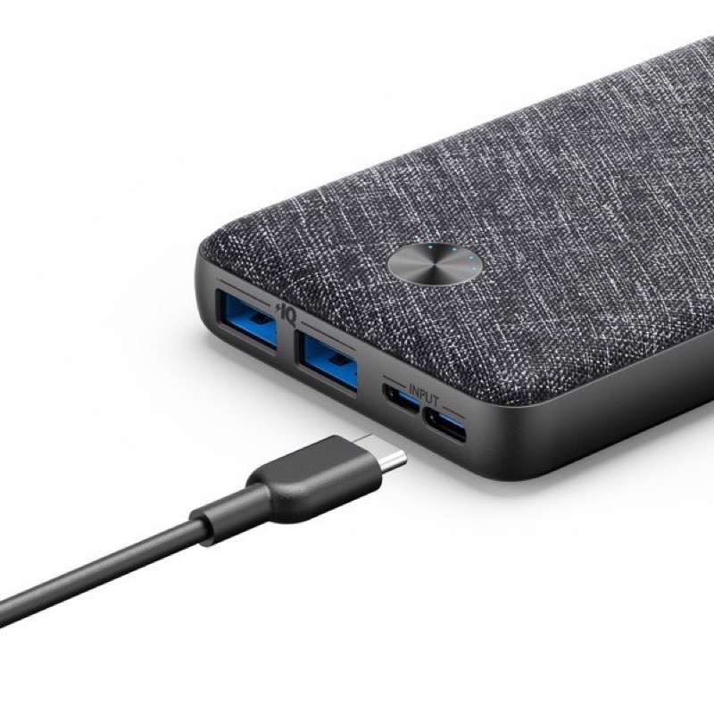 Ship grab/ship hoả tốc pin sạc dự phòng Anker bọc vải 20.000mAh bản nội địa tại Nguyễn gia group