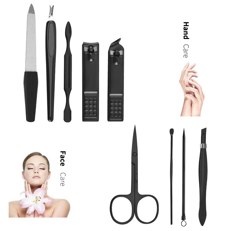 Dụng cụ làm móng，dụng cụ làm đẹp 9 món bằng thép không gỉ