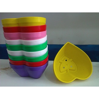 Chậu Trồng Sen Đá Chậu nhựa hình Tim, siêu đáng yêu KT 12x6cm