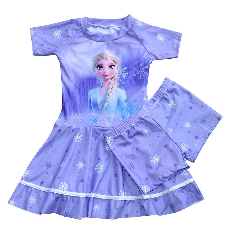Váy bơi, váy tắm, quần áo tắm ELSA118 váy kèm quần cho bé từ 8tuổi đến 15tuổi