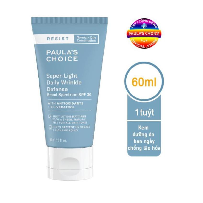 Kem Chống Nắng Paula'S Choice Resist Super - Light Daily Wrinkle Defence Spf 30 ( 60ml)