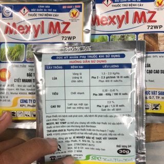 Thuốc trừ bệnh Mexyl MZ 72wp