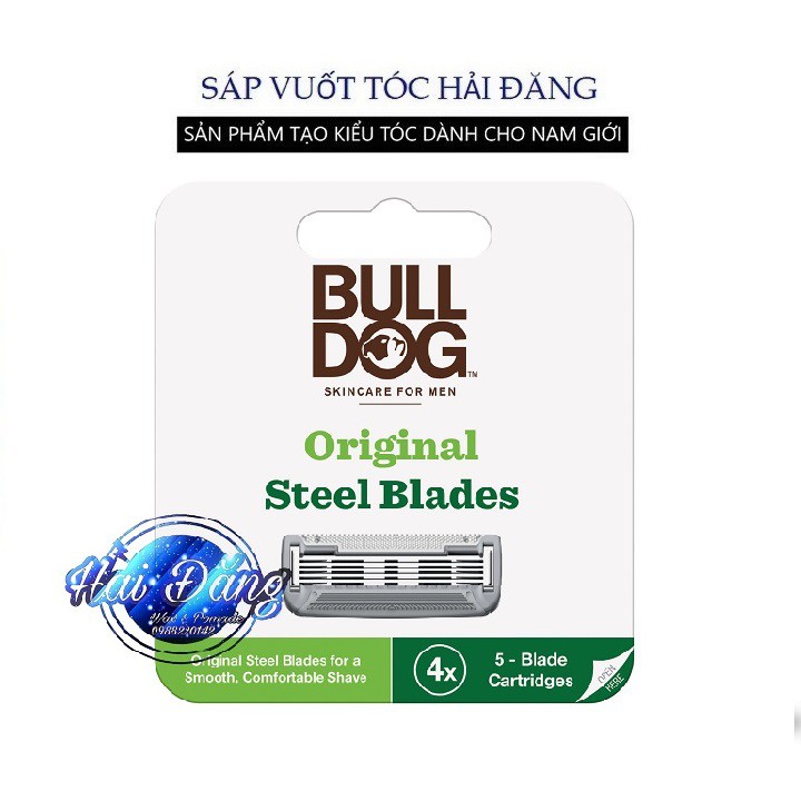 Dao cạo râu Bulldog Skin Care với tay cầm bằng tre tự nhiên - Original Bamboo Razor