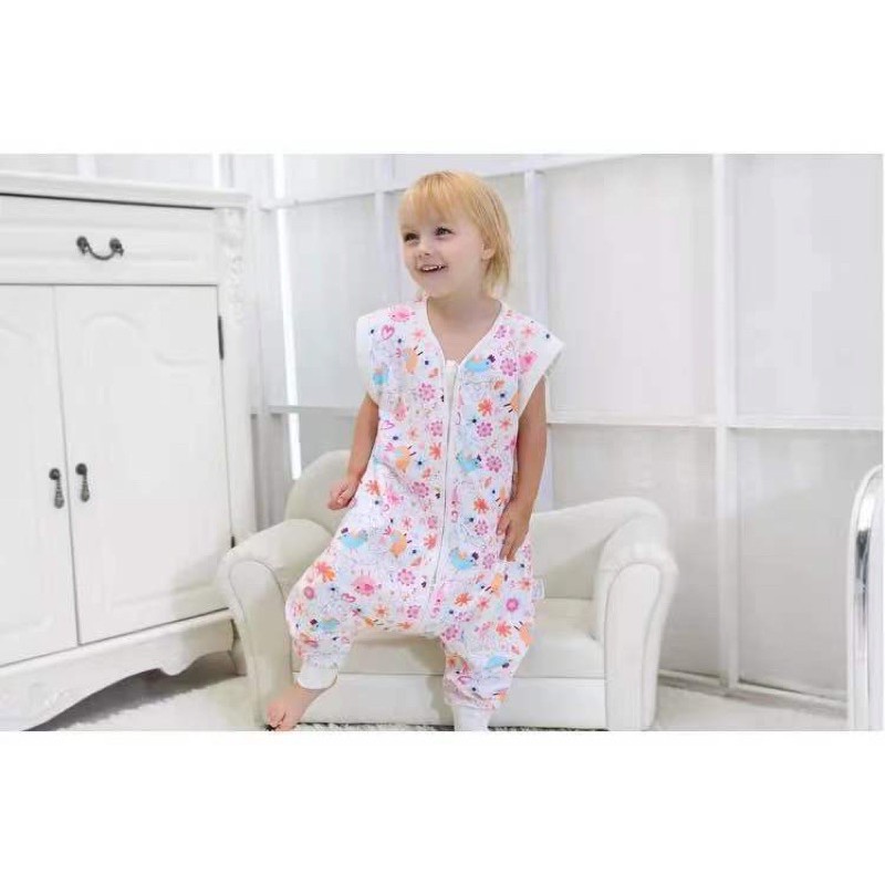 Kids_mart: Túi ngủ cotton CAO CẤP, tháo tay rời, CHỐNG ĐẠP CHĂN cho bé mùa thu đông