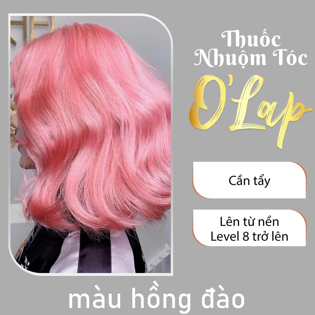 Thuốc nhuộm tóc hồng đào không tẩy tại nhà chính hãng OLAP OL-05